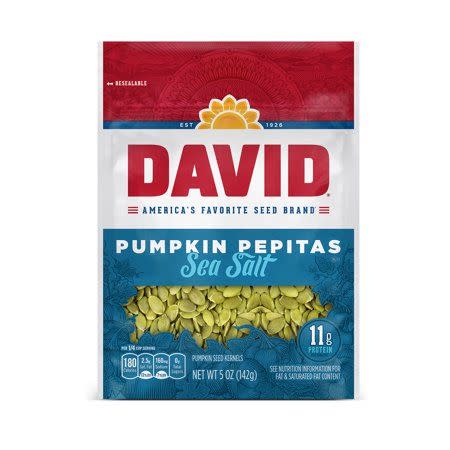 DAVID Sea Salt Pumpkin Pepitas Seeds 5-oz. Resealable Bag