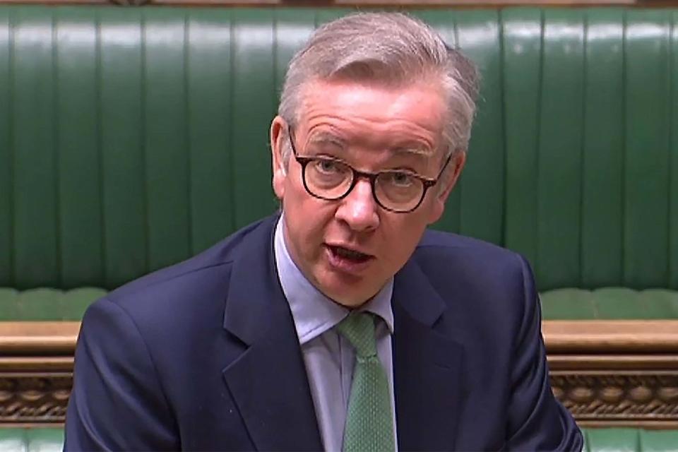 Michael Gove in Parliament (AFP via Getty Images)