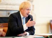 Britain's Prime Minister Boris Johnson appears before the Liaison Committee in London