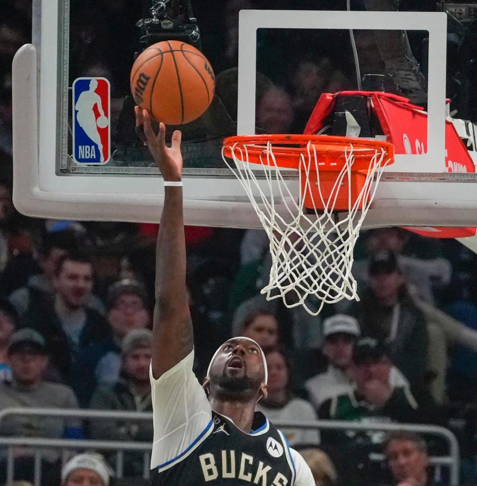 Milwaukee Bucks forward Bobby Portis scored a game-high 22 points in the Bucks' 123-97 win over the Utah Jazz Saturday night at Fiserv Forum.