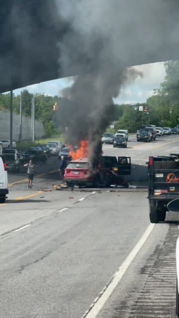 Nashville Pike fiery crash