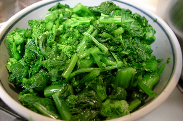 Stir fried Broccoli and Spinach