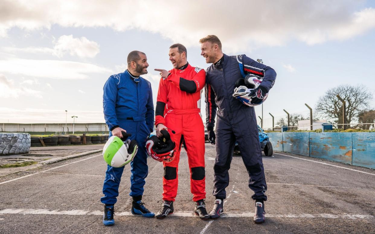 All inclusive: Chris Harris, Paddy McGuinness and Freddie Flintoff gear up for a new series - WARNING: Use of this copyright image is subject to the terms of use of BBC Pictures' Digital Picture