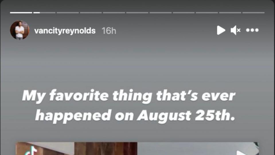 Ryan Reynolds Instagram Story