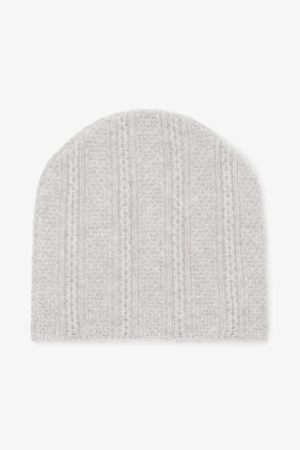 The Circle Cable Beanie--Cashmere