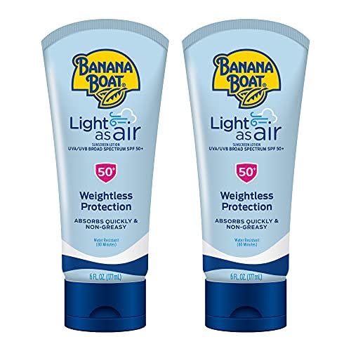 7) Light As Air Sunscreen, Broad Spectrum Lotion, SPF 50, 6oz. - Twin Pack