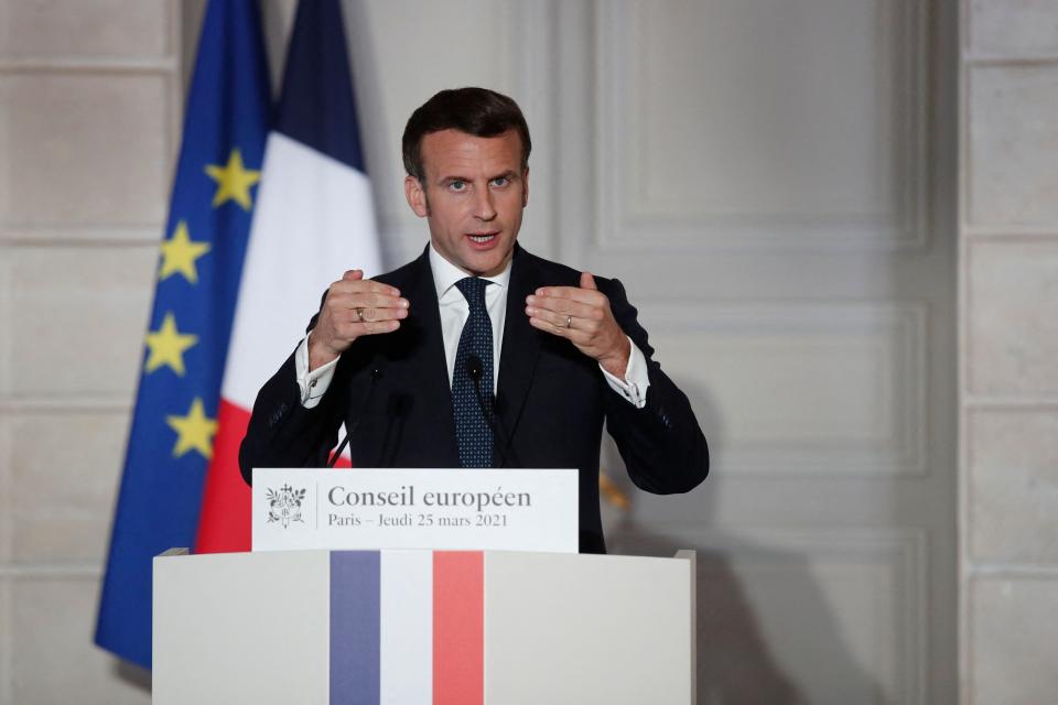 Las medidas de Macron han dado resultado y Francia bate récords de citas de vacunación. (Photo by BENOIT TESSIER/POOL/AFP via Getty Images)