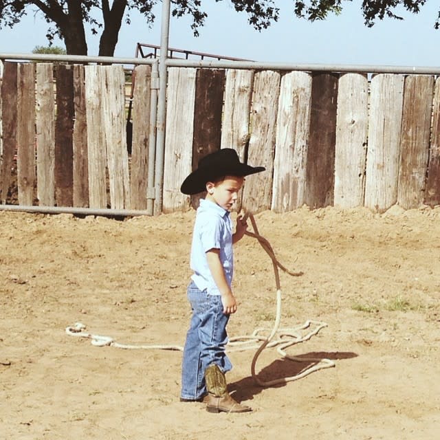 Duke is a cowboy, like his dad.