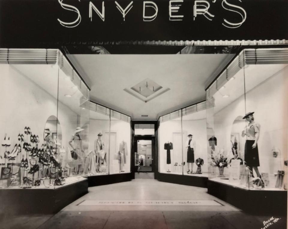 Snyder's women's apparel shop was at 714 Congress Ave. It was the start of the Snyder businesses in Austin.