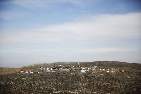 A general view shows Esh Kodesh, an unauthorised Jewish settler outpost, south of the West Bank city of Nablus January 5, 2016. REUTERS/Ronen Zvulun