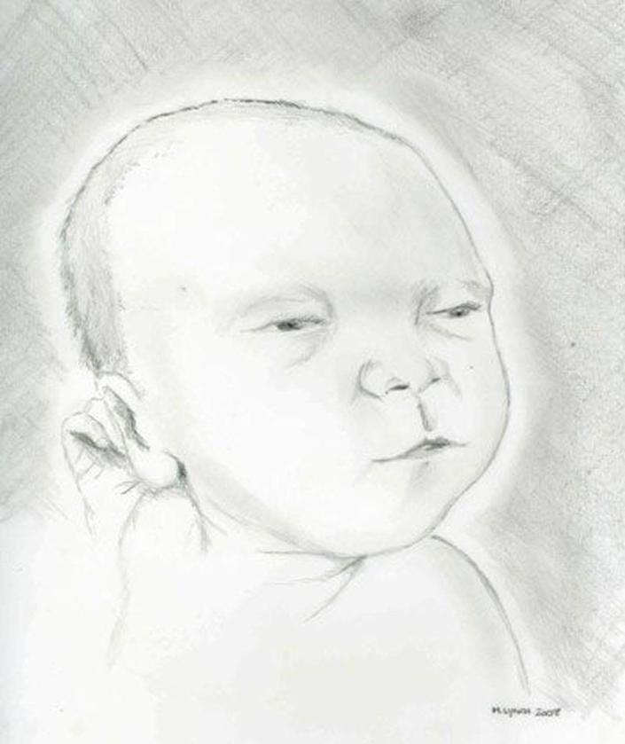 Baby Boy Horry in a police artist’s drawing