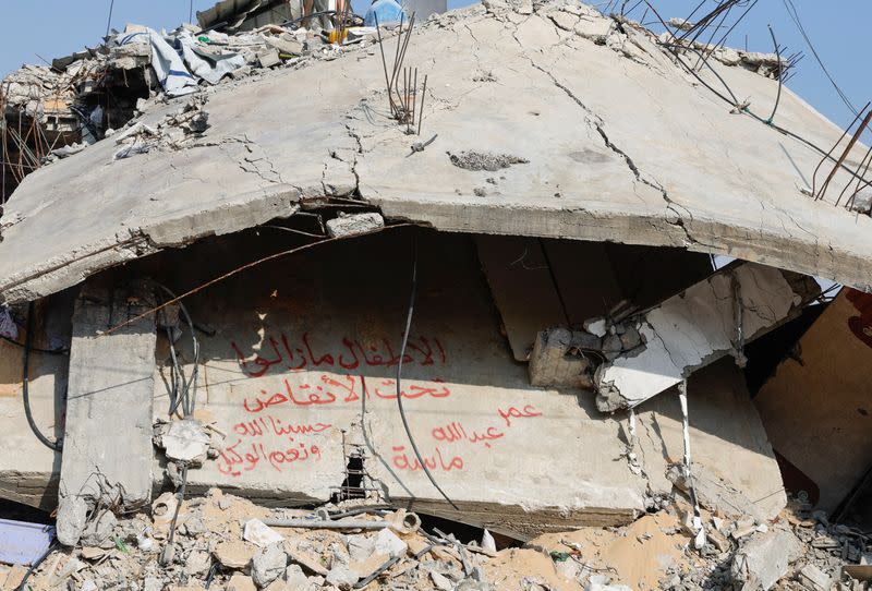 Aftermath of a deadly Israeli strike, in Rafah