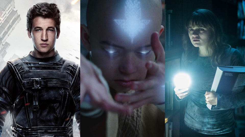 'Fantastic Four', 'The Last Airbender' and 'Slender Man'. (Credit: Fox/Paramount/Sony)
