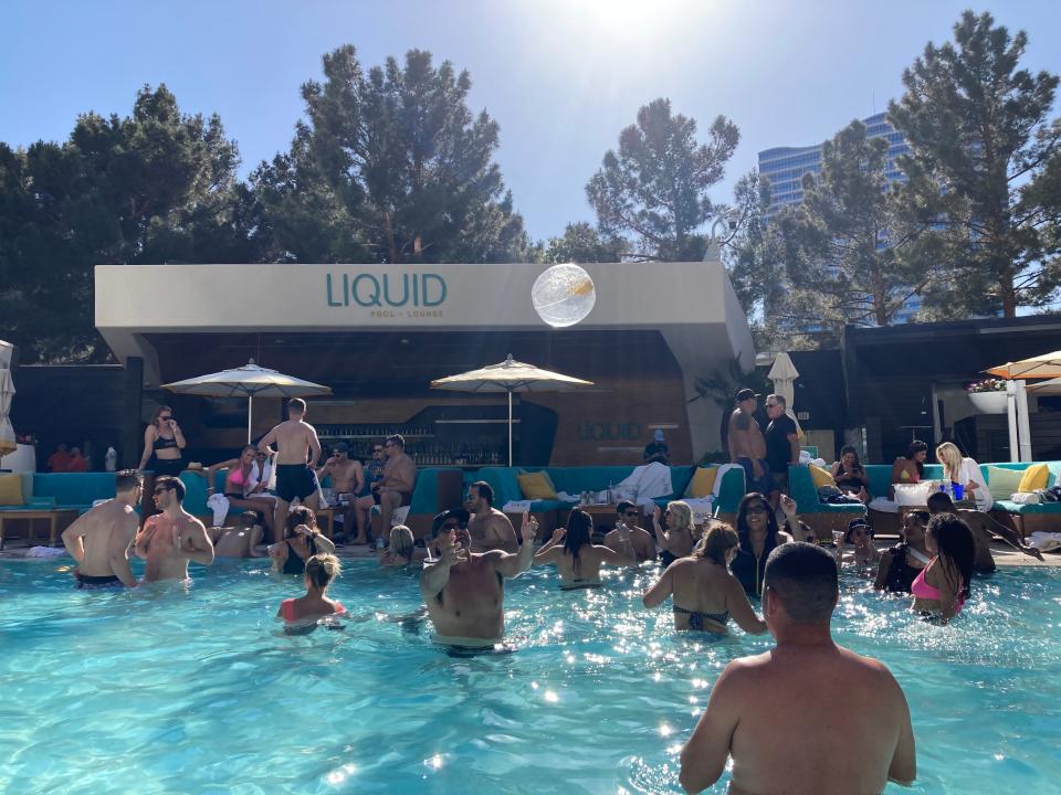 Liquid Pool Lounge at Aria in Las Vegas.