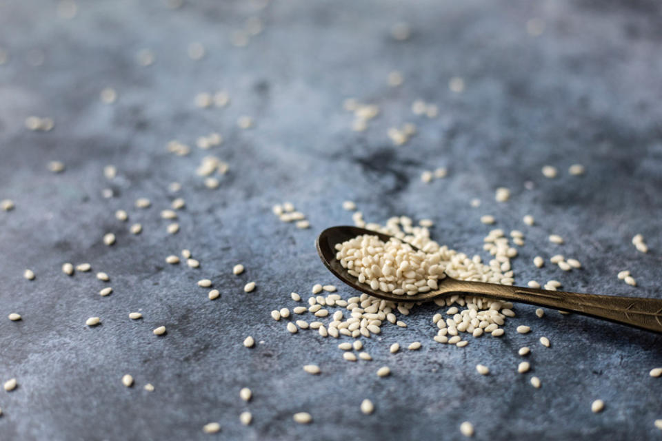 Toast the white sesame seeds to bring out their aroma.