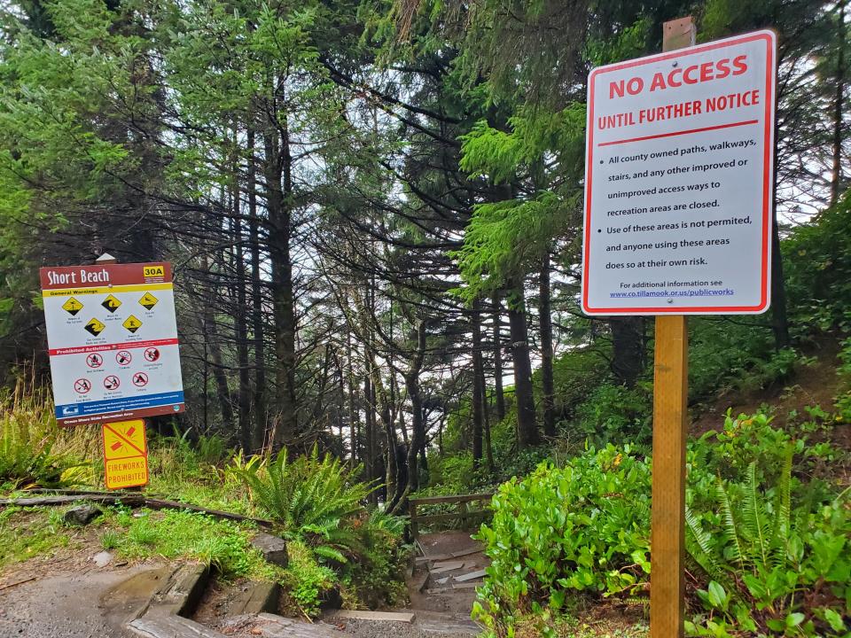 The Short Beach Trail in Oceanside was closed by Tillamook County over concerns it could lead to a lawsuit, following a decision by Oregon's Court of Appeals.