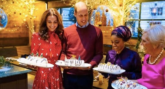 Kate Middleton and Prince William have announced they are teaming up with Nadiya Hussain and Mary Berry on a Christmas project [Image: Instagram]