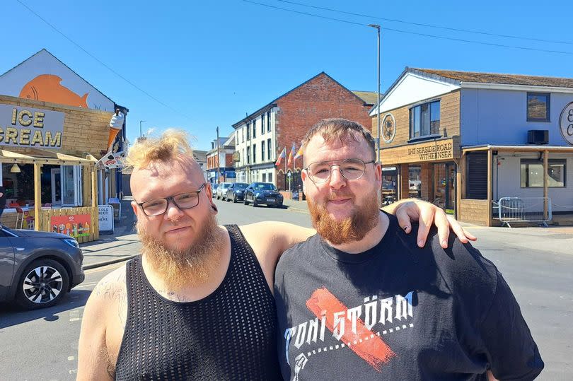 Withernsea locals Peter Ashworth and Kieran Hill