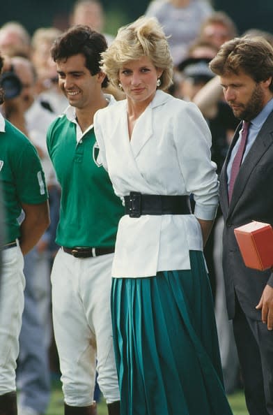 <div class="inline-image__caption"><p>Diana during a polo match on Smith's Lawn at the Guards Polo Club in Windsor, UK, July 1986.</p></div> <div class="inline-image__credit"> Jayne Fincher/Princess Diana Archive/Getty Images</div>