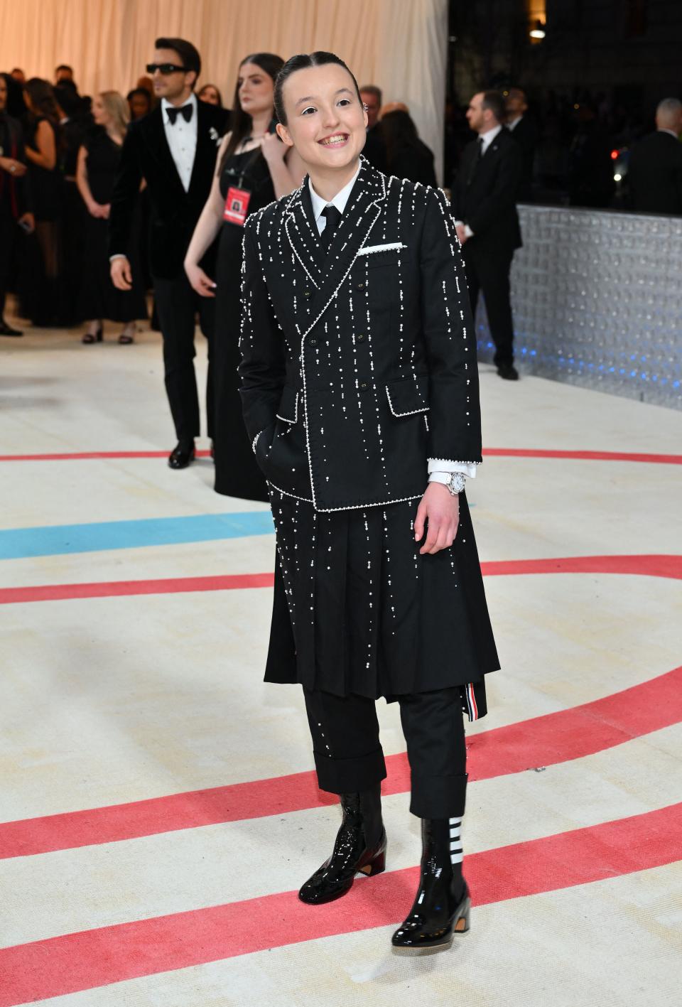 Bella Ramsey in Thom Browne