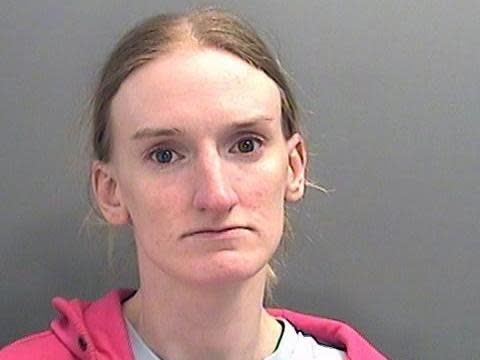 Mandy Wright, of Ely, Cardiff, was jailed for seven years for five counts including possessing images of child sex abuse relating to Emily Thomson and David Thatcher's crimes (Gwent Police)