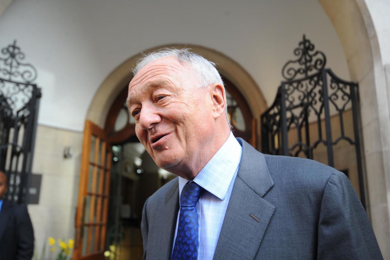 Ken Livingstone arrives at his disciplinary hearing in London for his comments about Hitler and Zionism: PA