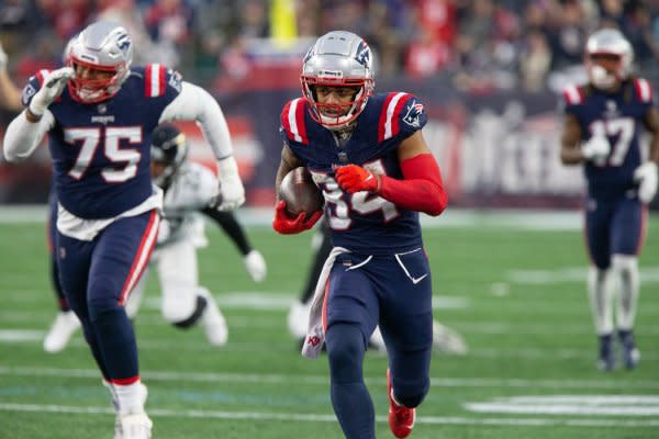 Wide receiver Kendrick Bourne (84) and the New England Patriots will battle the Miami Dolphins on Sunday in Miami Gardens, Fla. File Photo by Matthew Healey/UPI