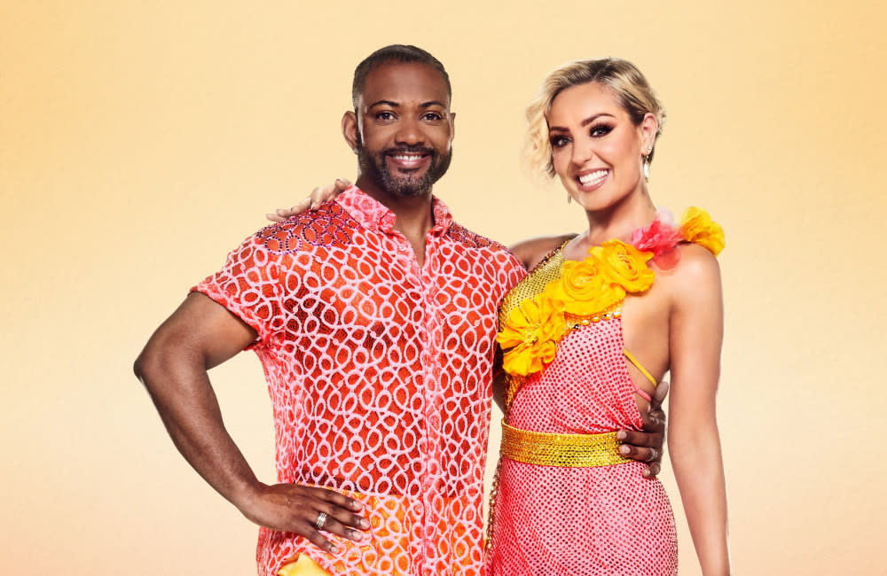 JB Gill is partnered with Amy Dowden credit:Bang Showbiz