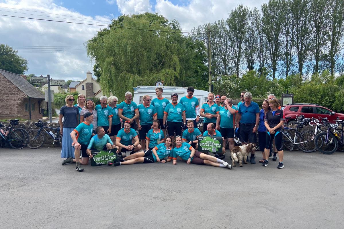 The cyclists rode across the entire county in the name of dementia awareness <i>(Image: Anthony Snell)</i>