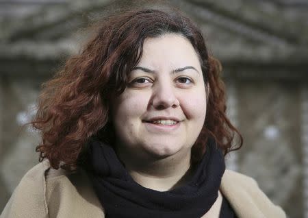 Marcell Shehwaro, executive director of Kesh Malek, a Syrian activist group that runs schools in opposition-held areas of Aleppo, poses for a photograph in London, Britain February 6, 2016. REUTERS/Neil Hall