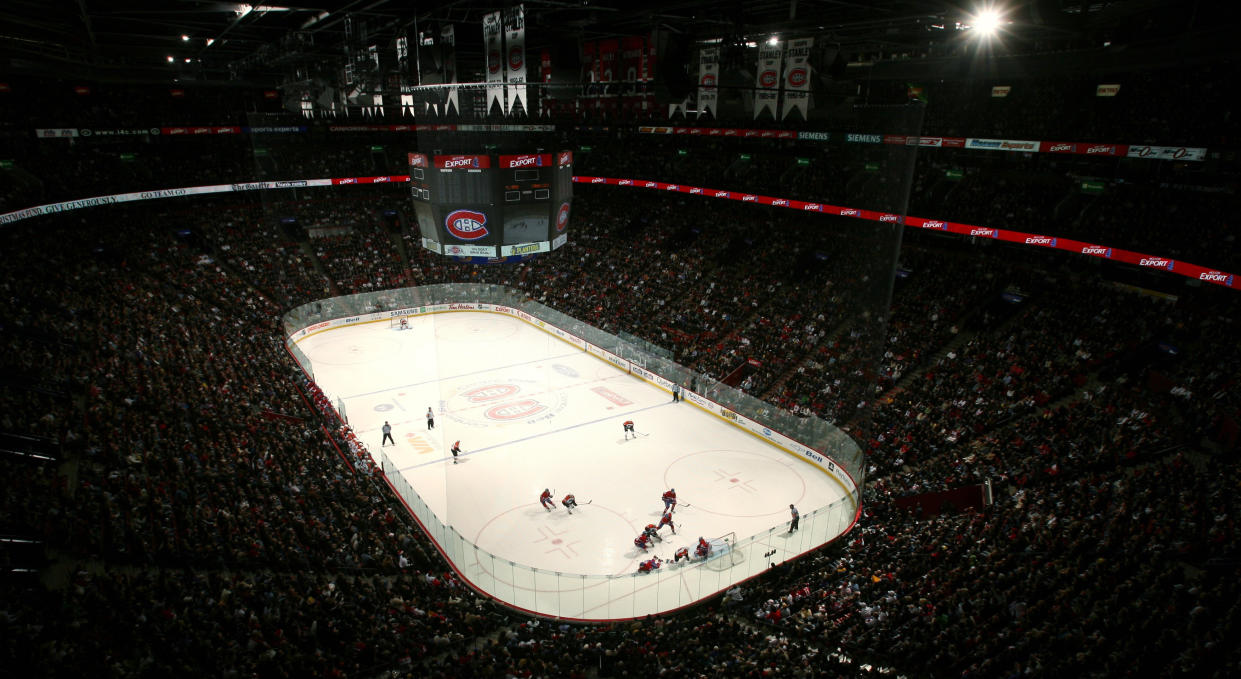 Changes are being made to the ice at the Bell Centre. (Photo by Charles Laberge/Getty Images)