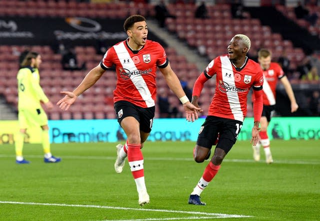 Southampton moved top of the Premier League for the first time in their history with victory over Newcastle in early November (Stu Forster/PA)