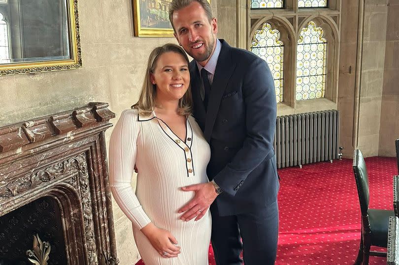 Harry Kane with his wife, Kate