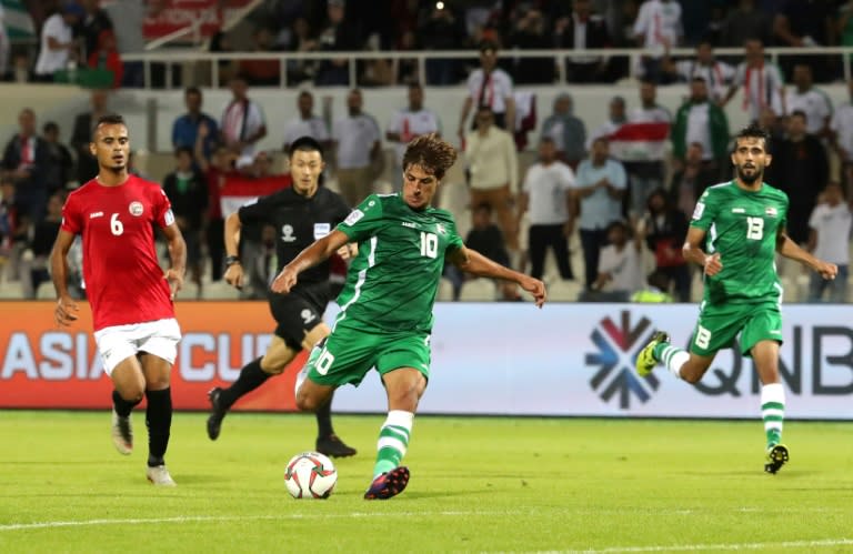 Teenager Mohanad Ali had an impressive game for Iraq