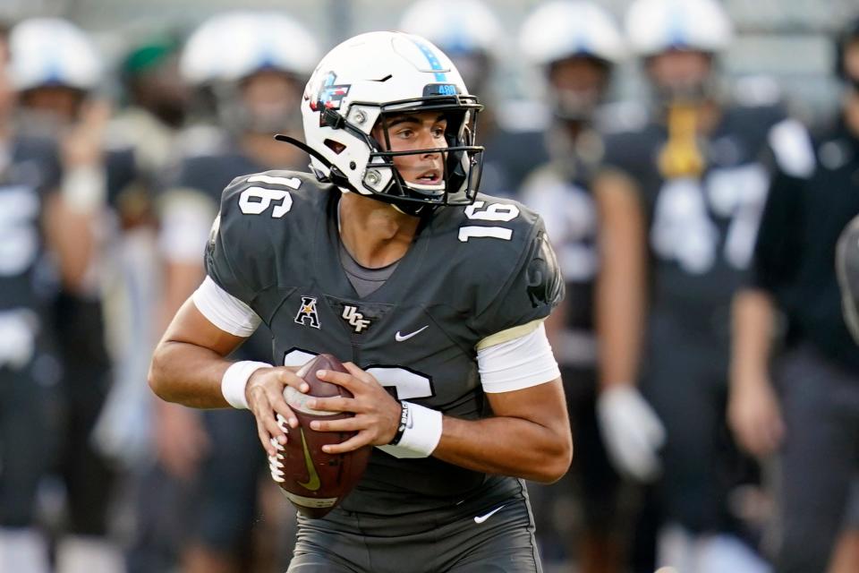 UCF's Mikey Keene threw for 282 yards and three touchdowns in Saturday's spring game.