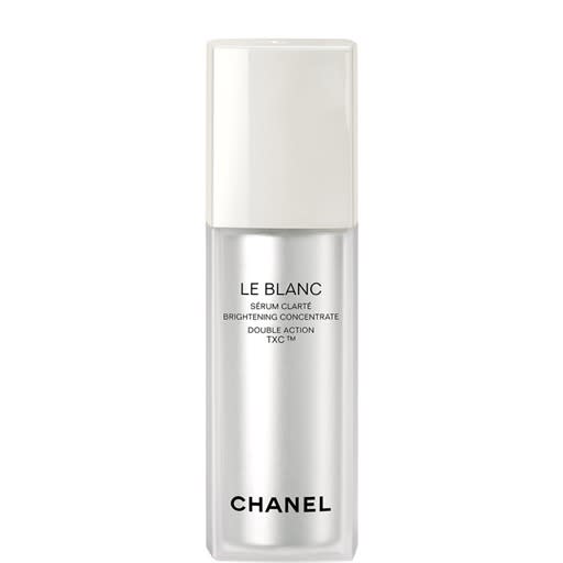 <p>This serum is packed with pearl extract and antioxidants for brighter and smoother skin. <a href="http://www.chanel.com/en_US/fragrance-beauty/Skincare-Serums-%26-Concentrates-LE-BLANC-139023/sku/139024" rel="nofollow noopener" target="_blank" data-ylk="slk:Chanel Le Blanc Brightening Concentrate" class="link ">Chanel Le Blanc Brightening Concentrate</a> ($195)<br></p>