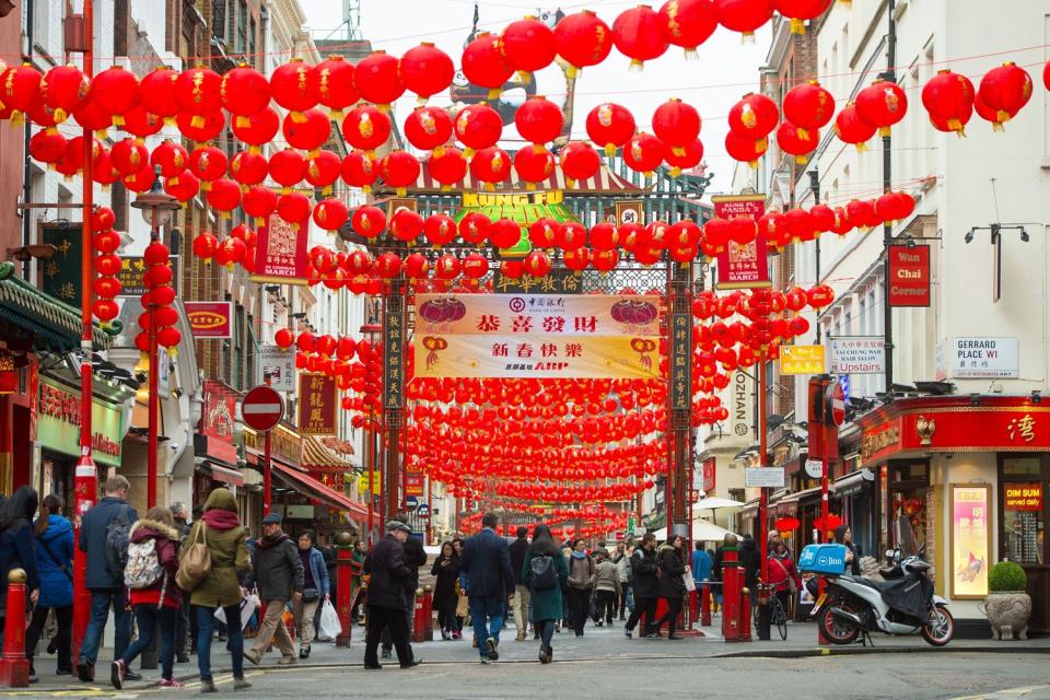 <p>Part of Shaftesbury’s estate is in Chinatown in the West End</p> (Dominic Lipinski/PA)