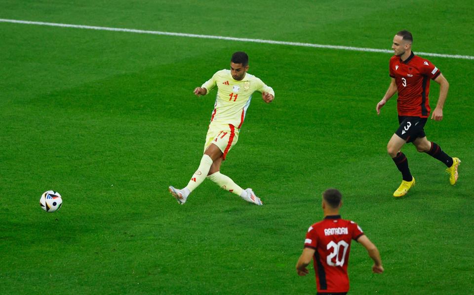 Ferran Torres' first-time finish that put Spain ahead