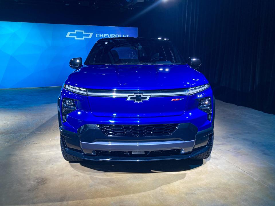 The Chevrolet Silverado EV electric pickup truck.