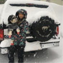 <p><span>Jamie Chung</span> and <span>husband Bryan Greenberg</span> escape to snowy Mammoth Mountain in California for a weekend getaway. “Glad we had four wheel drive on this bad boy,” she says. </p>