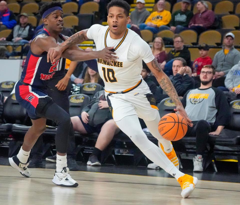 BJ Freeman, shown here earlier this season, scored the second-most points in a game by a UWM player against Stetson on Sunday.