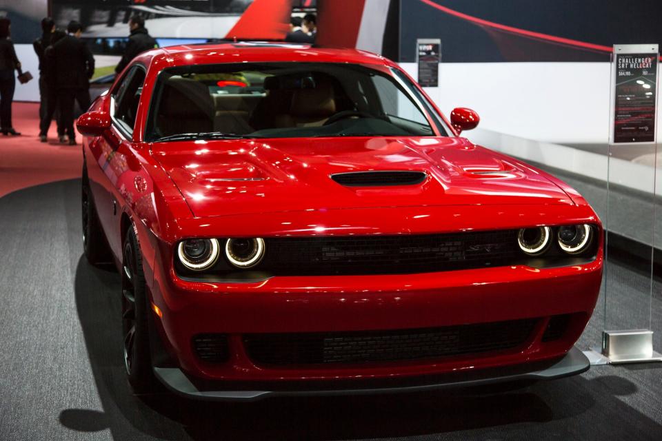 A gas-powered Dodge Hellcat Challenger