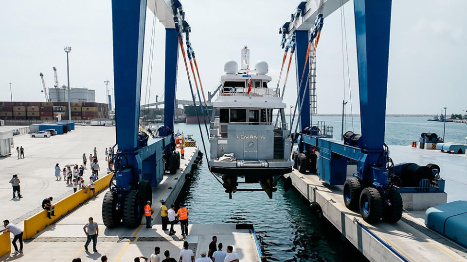 The explorer yacht left Bering’s Antalya yard last Tuesday. - Credit: Bering Yachts