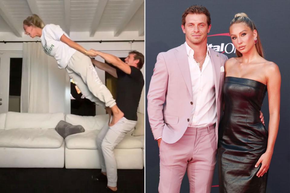 <p>tiktok; getty</p> Alix Earle and boyfriend Braxton Berrios take on the "Titanic Challenge"