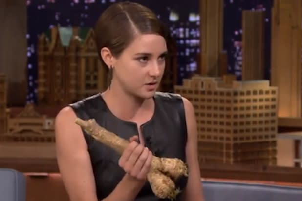 Divergent' Star Shailene Woodley Shocks Jimmy Fallon With Pornographic  Horseradish (Video)