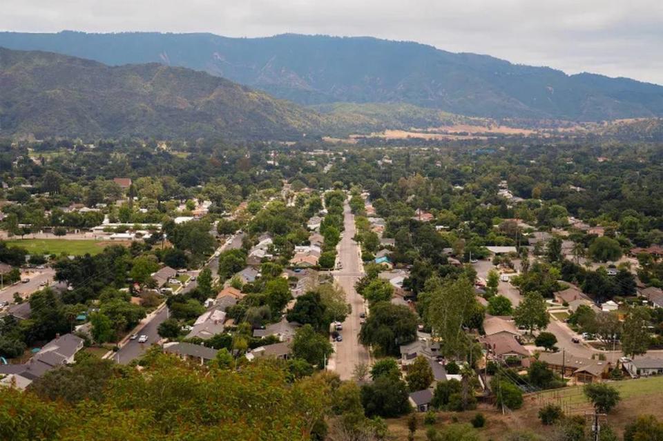 The view of Ojai from Valley View Preserve on June 13, 2023.