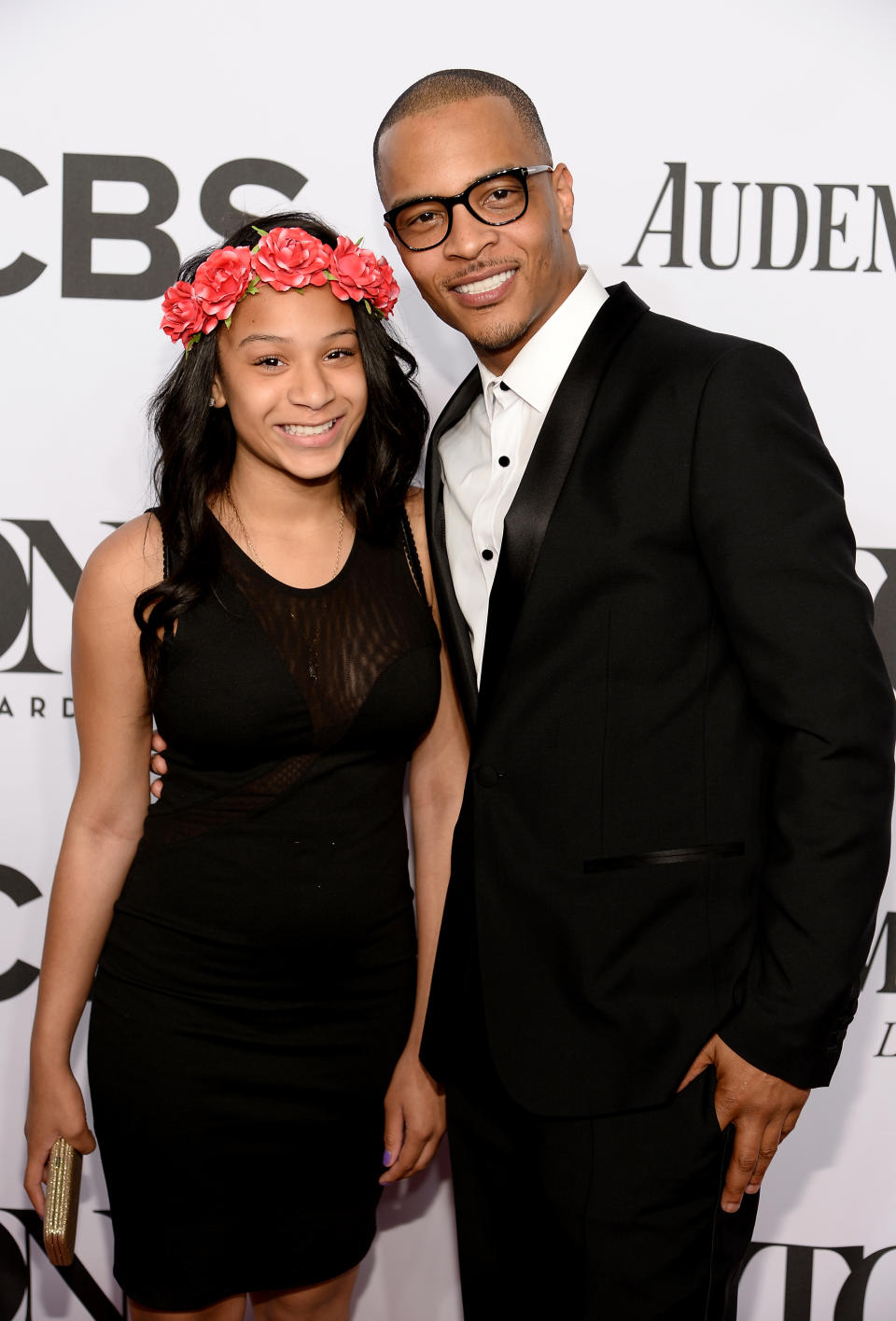 NEW YORK, NY - JUNE 08: Deyjah Imani Harris (L) and T.I. attend the 68th Annual Tony Awards at Radio City Music Hall on June 8, 2014 in New York City.  (Photo by Dimitrios Kambouris/Getty Images for Tony Awards Productions)