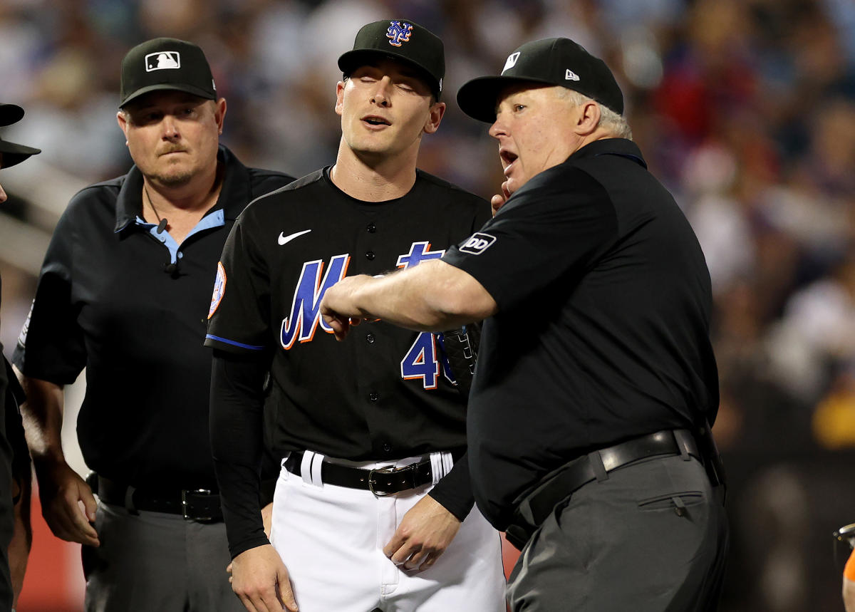 Umps check Padres pitcher Musgrove's ears for sticky stuff