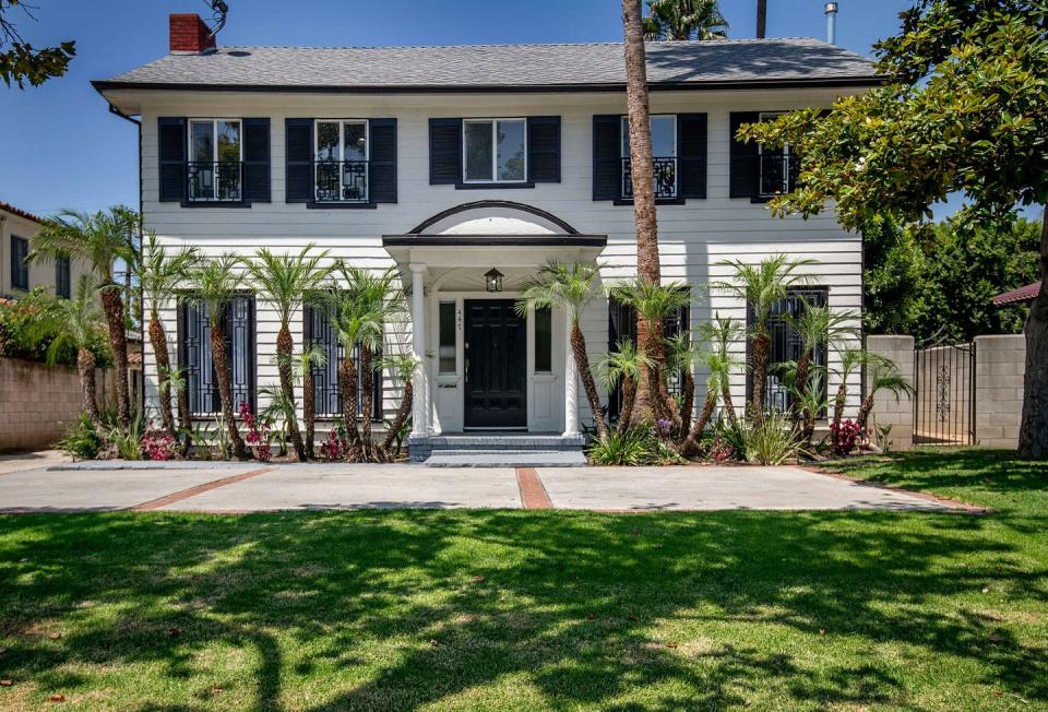 <p>Prior to tying the knot with Prince Harry, Meghan was married to film producer and talent manager Trevor Engelson. During their marriage, the two lived in this Los Angeles mansion, which is <a href="https://thebienstockgroup.com/447-s-highland-ave/" rel="nofollow noopener" target="_blank" data-ylk="slk:currently on the market for $1.74 million;elm:context_link;itc:0;sec:content-canvas" class="link ">currently on the market for $1.74 million</a>. </p>