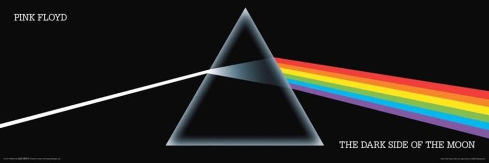 black dark side of the moon poster